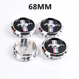 4pcs/set 55mm 68mm Ford Mustang ABS Car Wheel Hub Center Caps Covers