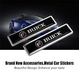 2pcs/set Buick Logo Metal Car Side Sticker Auto Emblem Badge