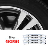 4pcs/set 9cm Buick Aluminum Alloy Car Wheel Rim Tyre Sticker