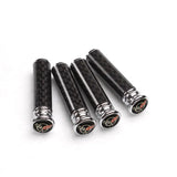 4pcs/set Chevrolet Corvette Logo Carbon Fiber Car Door Bolt Lock Pins Gate Lock Screws