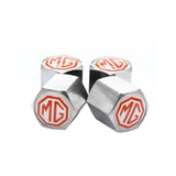 4pcs/set MG Anti-Theft Car Air Valve Stem Cap Auto Tyre Valve Covers