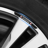 4pcs/set 9cm Dodge Aluminum Alloy Car Wheel Rim Tyre Sticker