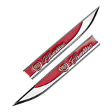 2pcs/set Cadillac V Metal Car Fender Side Sticker Emblem Badge Decal