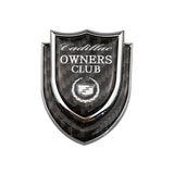 Cadillac Shield Carbon Fiber Car Rear Sticker Window Emblem Badge Decal