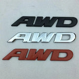 Metal AWD Logo Car Styling Emblem Badge Sticker for New Civic Accord Odyssey CRV HRV Jazz Pilot City Modified Accessories