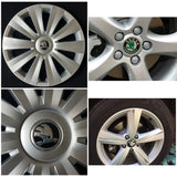 4pcs/set 56/60/65mm Skoda Logo ABS Car Wheel Hub Center Caps Covers