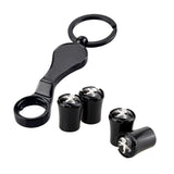 4pcs/set Peugeot Logo Car Air Valve Stem Caps Auto Tyre Valve Covers with Wrench