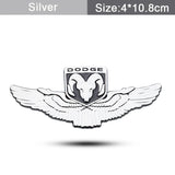 Dodge Metal Wings Car Rear Sticker Window Emblem Badge Decal