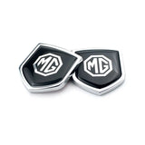 2PCS MG Metal Car Rear Sticker Shield Trunk Emblem Badge Decal