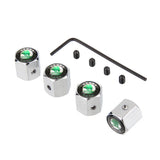 4pcs/set Skoda Anti-Theft Car Air Valve Stem Cap Auto Tyre Valve Covers