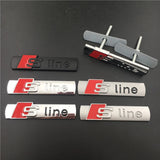 Audi Sline Logo Metal Car Front Grille Emblem Badge