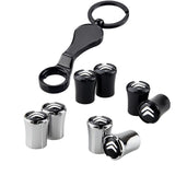 4pcs/set Citroen Logo Car Air Valve Stem Caps Auto Tyre Valve Covers with Wrench