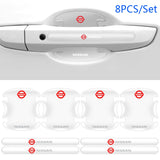 Nissan Car Door Bowl Handle Anti-collision Protective Stickers Scratches Film