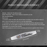 2pcs Cadillac Metal Car Fender Side Badge Decal Rear Emblem Sticker