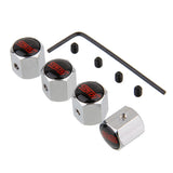 4pcs/set Subaru STI Anti-Theft Car Air Valve Stem Cap Auto Tyre Valve Covers