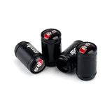4pcs/set Audi Sline RS Logo Sport Matte Car Air Valve Stem Caps Auto Tyre Valve Covers