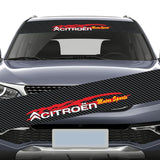 130x21cm Citroen Car Front Trunk Windshield Sunshade Sticker Decal