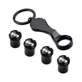 4pcs/set Ford Mustang Shelby ST SVT Logo Car Air Valve Stem Caps Auto Tyre Valve Covers with Wrench