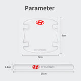 Hyundai Car Door Bowl Handle Anti-collision Protective Stickers Scratches Film