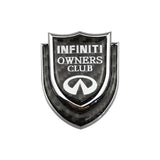 Infiniti Shield Carbon Fiber Car Rear Sticker Window Emblem Badge Decal