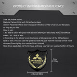 Mitsubishi Metal Carbon Fiber Car Rear Sticker Shield Trunk Emblem Badge Decal