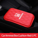 Leather Car Central Console Armrest Box Mat for Logo Accord Odyssey CRV Jazz Pilot Civic City Protective Pad Accessories