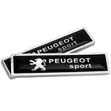 2pcs/set Peugeot Logo Metal Car Side Sticker Auto Emblem Badge