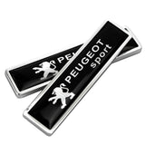 2pcs/set Peugeot Logo Metal Car Side Sticker Auto Emblem Badge