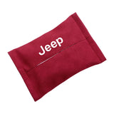 Jeep Suede Car Tissue Box Holder Seat Back Hanging Napkin Storage Bag