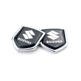 2PCS Suzuki Metal Car Rear Sticker Shield Trunk Emblem Badge Decal