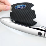 Ford Carbon Fiber Car Door Bowl Handle Anti-collision Protective Stickers Scratches Film