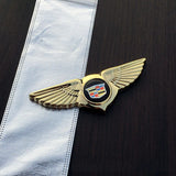 Cadillac Angle Wings Metal Car Front Center Sticker Grille Emblem
