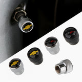 4pcs/set Chevrolet Logo Car Air Valve Stem Caps Auto Tyre Valve Covers