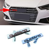 Audi Quattro Car Front Grille Emblem Badge