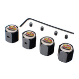4pcs/set Cadillac Anti-Theft Car Air Valve Stem Cap Auto Tyre Valve Covers