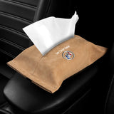 Buick Suede Car Tissue Box Holder Seat Back Hanging Napkin Storage Bag