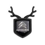 Citroen ABS Deer Car Rear Sticker Shield Trunk Emblem Badge Decal