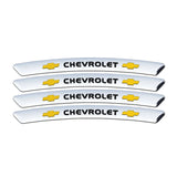 4pcs/set 9cm Chevrolet Aluminum Alloy Car Wheel Rim Tyre Sticker