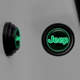 4pcs/set Jeep Car Door Shock Stickers Luminous Absorber Decal