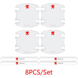 Peugeot Car Door Bowl Handle Anti-collision Protective Stickers Scratches Film
