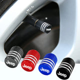 4pcs/set Jeep Metal Car Wheel Tire Valve Stem Caps Covers