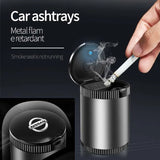 Nissan Metal Car Ash Tray Auto Ashtray Cigarette Holder Box with LED Light