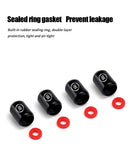 4pcs/set Fiat Car Air Valve Stem Cap Anti Dirty Tyre Valve Covers