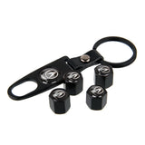 4pcs/set Acura Car Air Valve Stem Cap Auto Tyre Valve Covers with Keychain