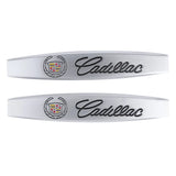 2pcs Cadillac Metal Car Fender Side Badge Decal Rear Emblem Sticker