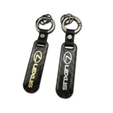 Lexus Carbon Fiber Car Logo Keychain Keyring
