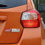 Subaru STI Aluminum Alloy Car Body Sticker Nameplate Rear Emblem Badge Decal
