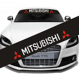 130*21cm Mitsubishi Car Front Trunk Window Windshield Sunshade Sticker Decal