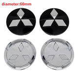 4pcs/set 54mm/58mm/60mm Mitsubishi Car Wheel Center Hub Caps Hub Covers