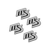 4pcs/set Mazda MS Metal Car Stereo Sticker Auto Audio Emblem Decal
